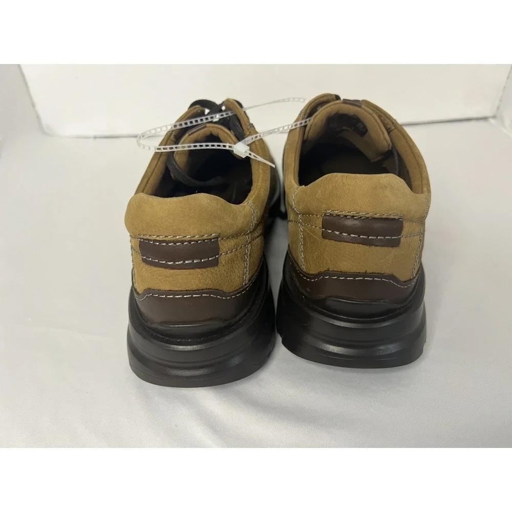 Clarks Mens Gessler Cap Cola Nubuck Leather Oxfords Size US 9 M (UK 8 G / EU 42)